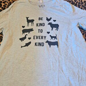 Be Kind to Every Kind t-shirt, size L